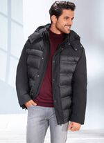 Gewatteerd kort jack met opstaande kraag 