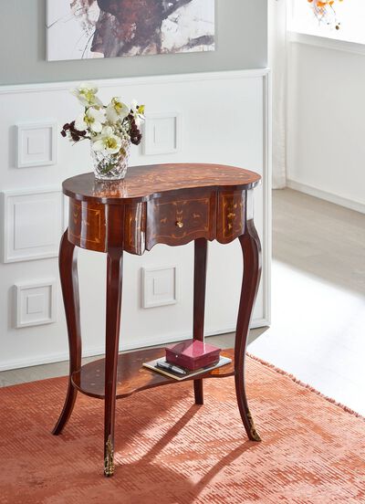 Consoletafel van massief hout 