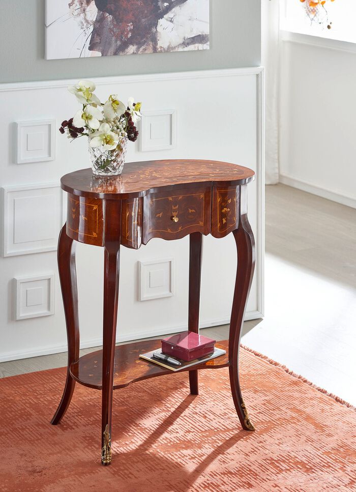 Consoletafel van massief hout 