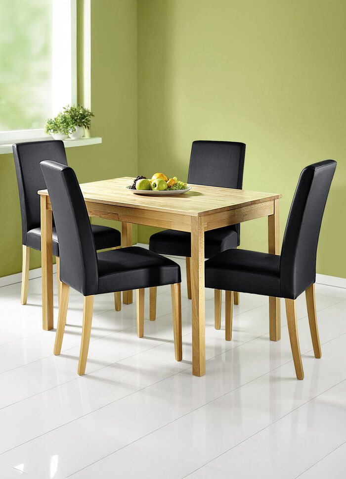 Massieve eettafel gemaakt van gelakt kernbeukenhout KERNBEUKEN