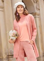 Lang vest met insteekzakken ROS&Eacute; GEM&Ecirc;LEERD