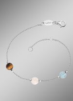 Krachtige stenen armband met 3 echte edelstenen 