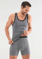 Vierpack sportjasjes met garengeverfd strependesign 