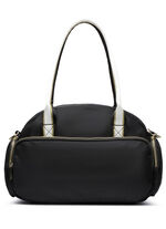 Collezione Alessandro tas gemaakt van synthetisch materiaal ZWART-OUDZILVER