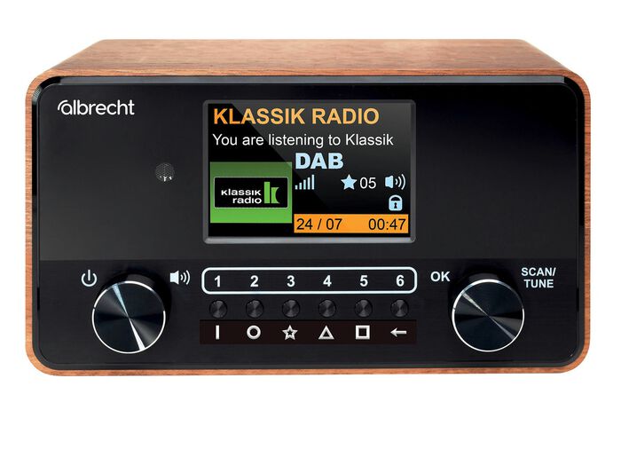 Digitale radio met groot kleurendisplay 