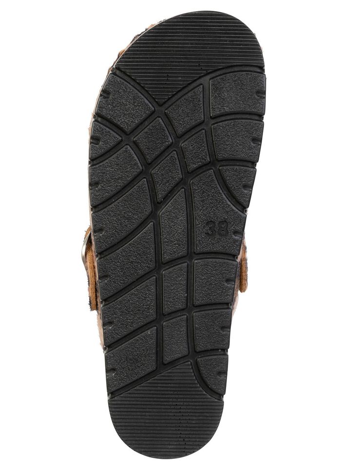 ELENA EDEN, trendy damesklompen, breedte G, met luipaardprint 