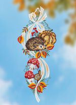 Raamdecoratie van kantwerk uit Plauen 