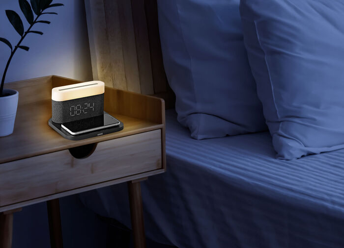 Wekker met LED-lampje 