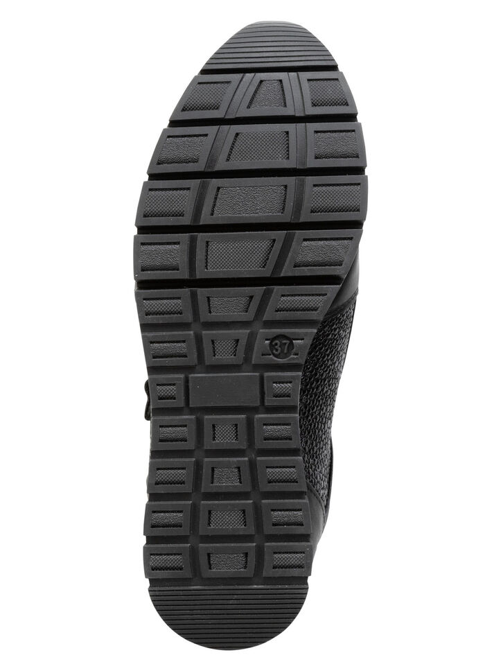 ELENA EDEN pantoffels van nappaleer ZWART