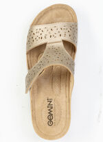 Gemini, comfortabele damesmuiltjes, breedte G, met klittenbandsluiting ALTGOLD