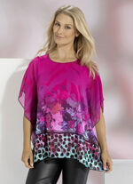 Poncho-tuniek met ge&iuml;ntegreerde top 