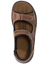 GINO GALANTE, comfortabele heren trekkingsandalen, gemaakt van leer 