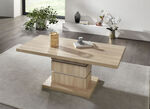 Elegante salontafel met marmerlook EIKEN SONOMA-WIT