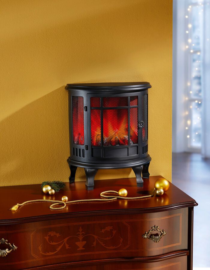 Open haard met LED-verlichting 