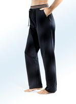 Broek met elastische tailleband rondom 