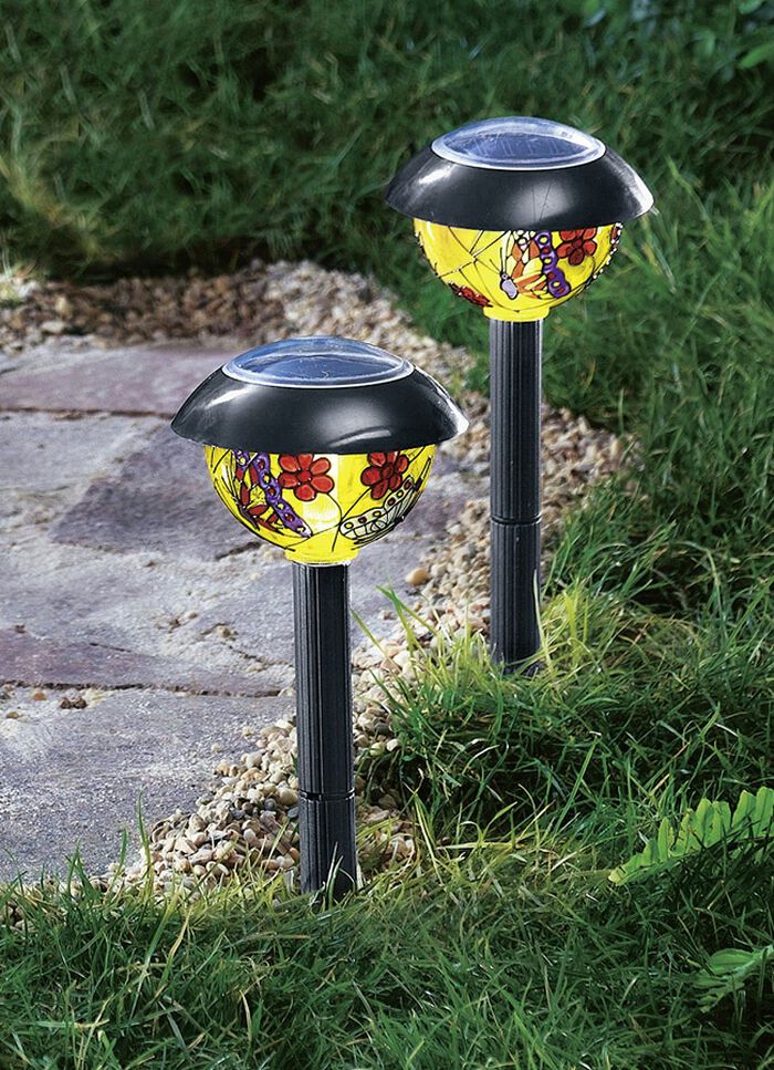 Tiffany zonnelampen, set van 2 