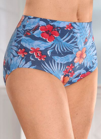 Laurina set van vier slips met een bloemmotief 