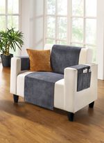 Woonaccessoires in golfcorduroy-look GRIJS