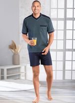 Shorty met V-hals en vervangbare elastische band 