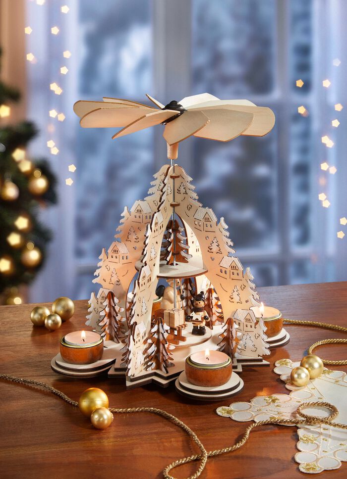 Houten tafelpiramide 