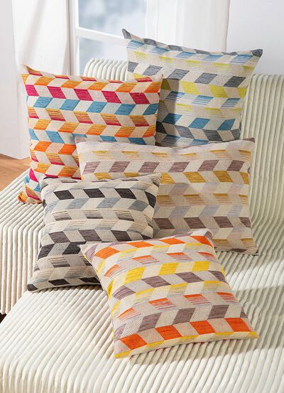 Kussensloop met driedimensionaal kubusontwerp 