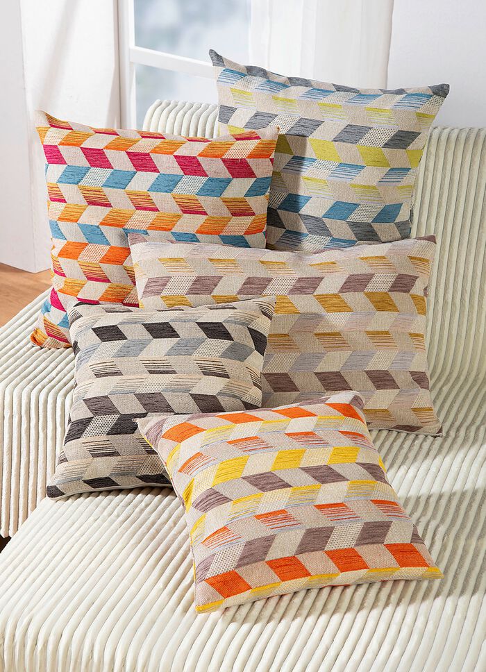 Kussensloop met driedimensionaal kubusontwerp 