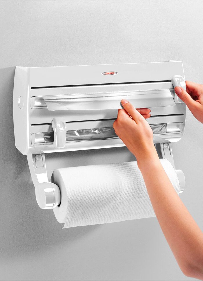 Leifheit wandrolhouder met opbergruimte voor kruiden 