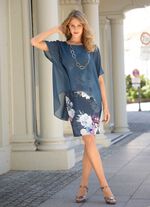 Jurk in een casual poncho-vorm 