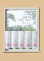 Korte blind met macramé afwerking en roedezak 