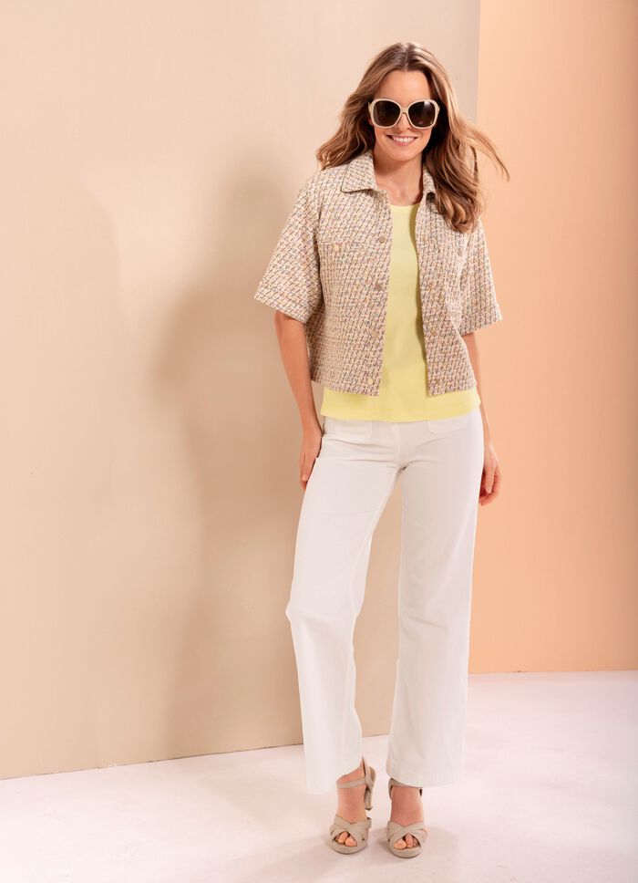 Blazer met glittereffecten 