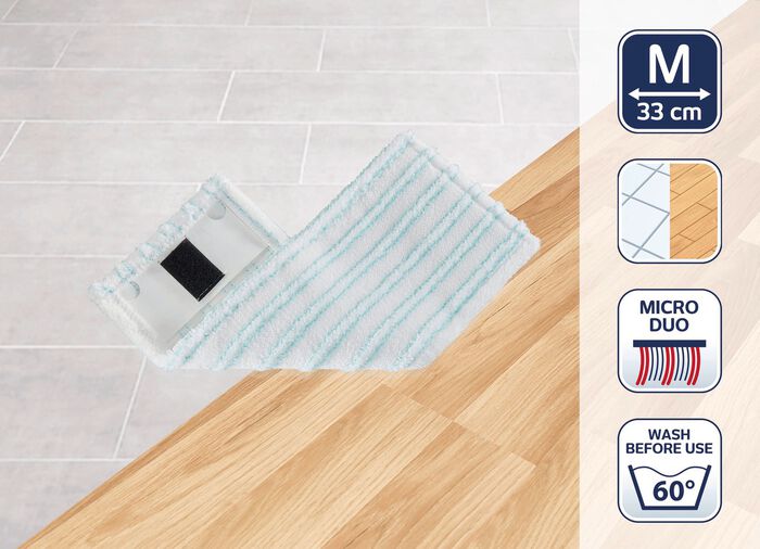 Mophoes voor Leifheit Clean Twist M Ergo mobiel WIT-TURKIS