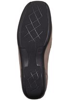 ELENA EDEN, comfortabele damespantoffels, breedte H, met uitneembaar voetbed TAUPE