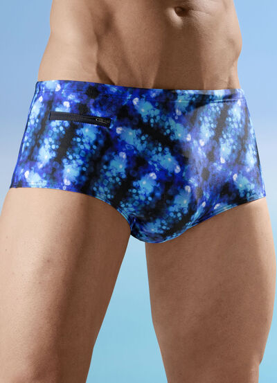 Schwab zwembroek in een hogere slipvorm, all-over design 