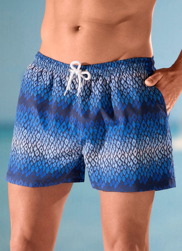 Zwemshort met all-over design, microvezel 