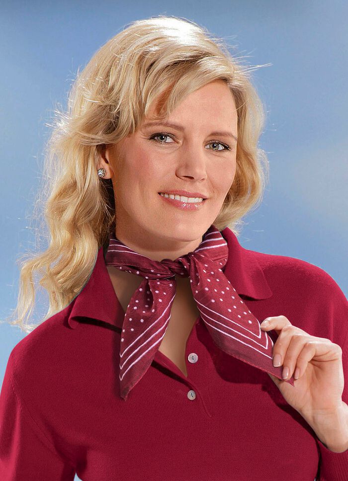 Nicki sjaal met stippendesign 