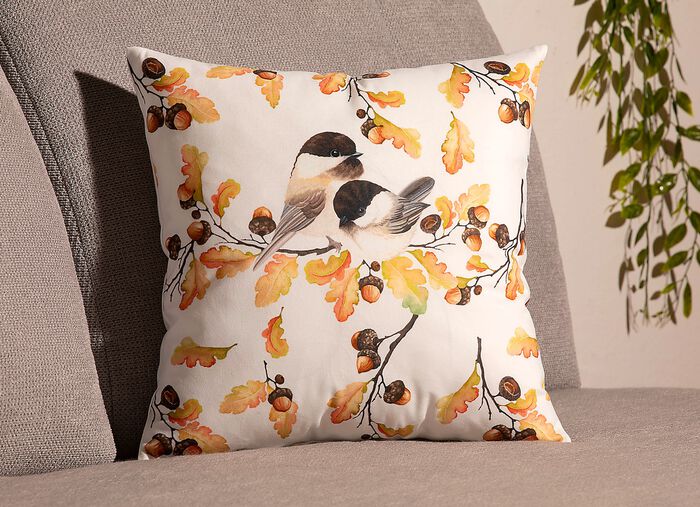 Kussenhoes in velours-look 