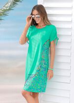 Laurina jurk met glinsterende print MUNT