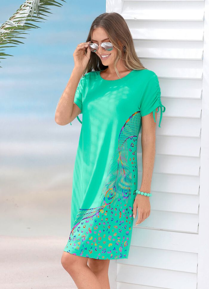 Laurina jurk met glinsterende print MUNT