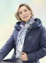 Sjaal met fantasiebloesemmotief 