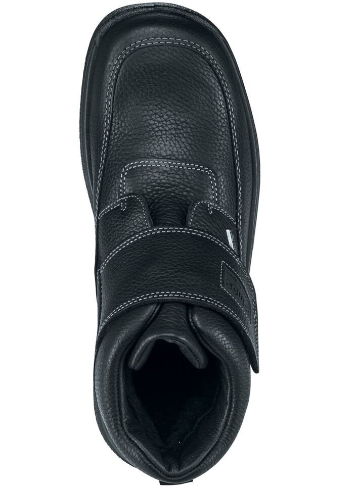 GINO GALANTE, ademende herenlaarzen, winterschoenen, met klittenbandsluiting ZWART