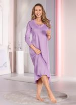 Nachthemd, enkellang en met gebogen zoom 