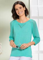 Trui met opengewerkt patroon MUNT