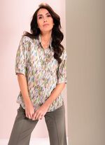 Blouse met elastische boorden 