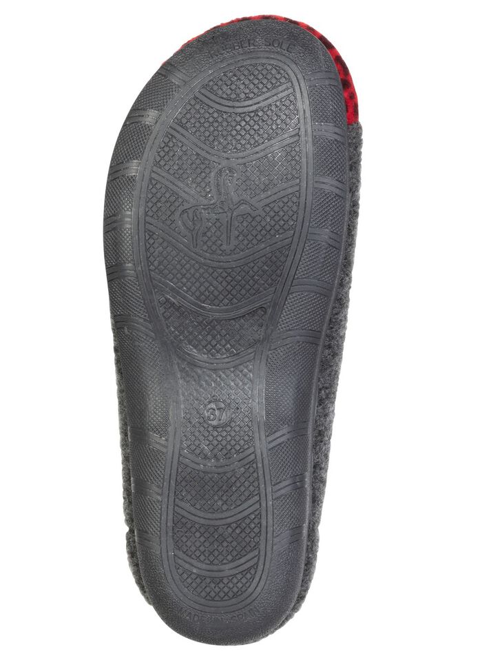 Laurina, trendy damespantoffels, breedte H, met luipaardprint 