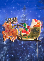 Verlicht raamschildering 