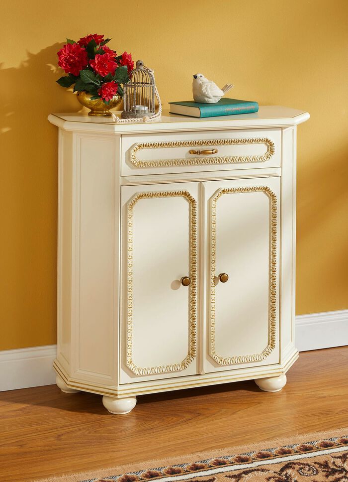 Hoogwaardige meubelserie met echt houtfineer CR&Egrave;ME-GOUD