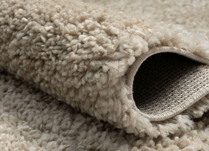 Fantastisch donzige bruggen en tapijten in shaggy kwaliteit BEIGE