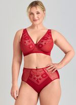 Miss Mary beugelbeha met elastische kanten bloemenprint ROT