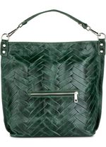 Laurina tas met decoratief slotje op het zijvak DENNENGROEN