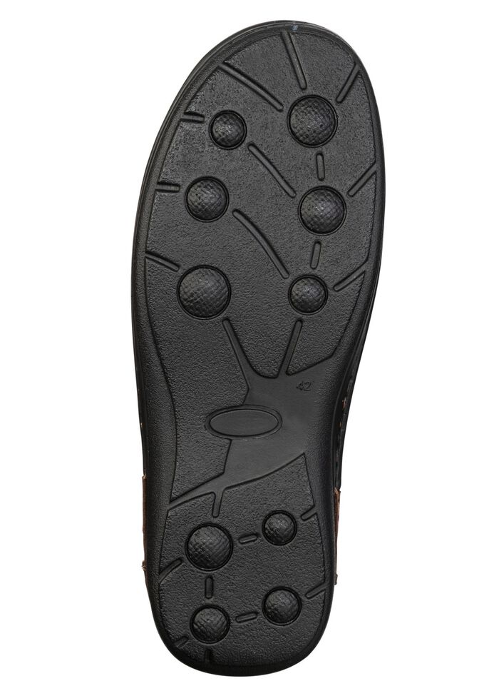 GINO GALANTE, klassieke heren veterschoen, met uitneembaar voetbed KASTANJE